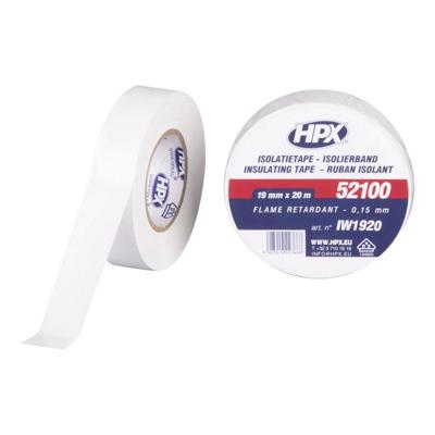 HPX PVC isolatietape VDE | Wit | 19mm x 20m - IW1920 - 10 stuks - IW1920