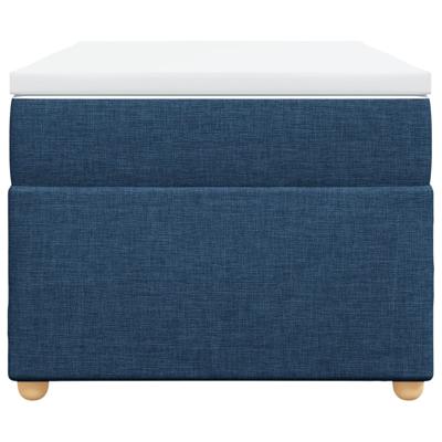 Boxspring met matras stof blauw 80x200 cm - thumbnail