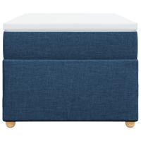 Boxspring met matras stof blauw 140x190 cm - thumbnail