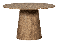 WOOOD Ronde Eettafel 'Maan' 120cm, kleur Walnoot - thumbnail