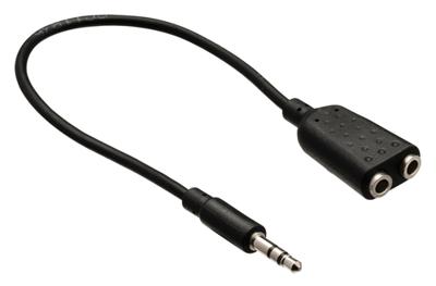Valueline vlab22100b02 jack stereo audio verdeelkabel 3,5 mm mannelijk - 2x 3,5 mm vrouwelijk 0,20 m zwart Valueline vlab22100b02 jack stereo audio verdeelkabel 3,5 mm mannelijk - 2x 3,5 mm vrouwelijk 0,20 m zwart