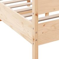 Bedframe zonder matras massief grenenhout 135x190 cm - thumbnail