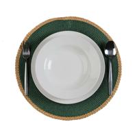 Placemat Versa Groen Jute Polypropyleen Waterhyacint 38 x 38 cm - thumbnail