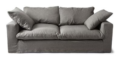 Rivièra Maison 3,5-zits Bank 'Residenza' Oxford Weave, kleur Steel Grey Rivièra Maison 3,5-zits Bank 'Residenza' Oxford Weave, kleur Steel Grey