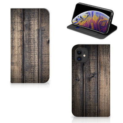 Apple iPhone 11 Book Wallet Case Steigerhout Apple iPhone 11 Book Wallet Case Steigerhout