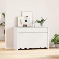 Dressoir Drammen Wit 114 x 43 x 75.5 cm Massief grenenhout - thumbnail
