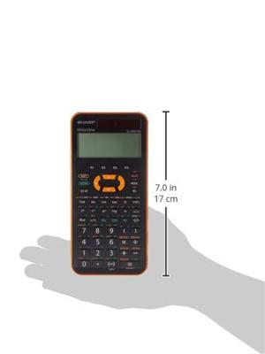 Sharp EL-W531 XG Schoolrekenmachine Oranje Aantal displayposities: 12 werkt op zonne-energie, werkt op batterijen (b x h x d) 79.6 x 15.5 x 161.5 mm