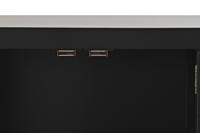 Bijzettafel DKD Home Decor 95 x 26 x 79 cm Spar Zwart Gouden Metaal Wit Hout MDF - thumbnail