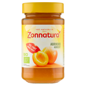 Zonnatura Zonnatura Fruitspread Abrikoos 75% Bio (250g) Zonnatura Zonnatura Fruitspread Abrikoos 75% Bio (250g)