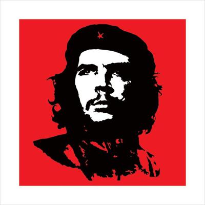 Kunstdruk Che Guevara Red 40x40cm Kunstdruk Che Guevara Red 40x40cm