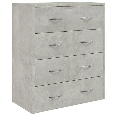 Dressoir met 4 lades 60x30,5x71 cm betongrijs