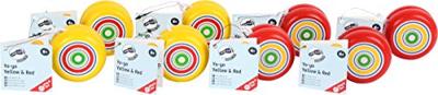 Small Foot houten jojo geel en rood, set van 8