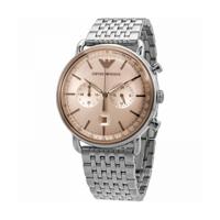 Emporio Armani chronograaf quartz beige wijzerplaat HerenhorlogeAR11239 - thumbnail