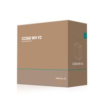 DeepCool cc560 v2 midi tower behuizing (wit | 2x usb-a | tempered glass) - thumbnail