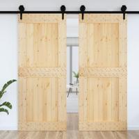 VidaXL Deur narvik 95x210 cm massief grenenhout - thumbnail