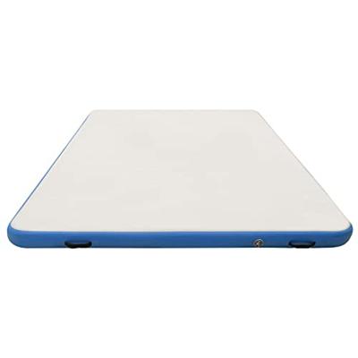 VidaXL Vlot opblaasbaar 300x300x15 cm blauw en wit