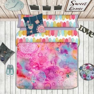 Dekbedovertrek set Lois FESTIVAL P. Mauve Bed van 90 3 Onderdelen