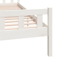 Bedframe massief hout wit 160x200 cm - thumbnail