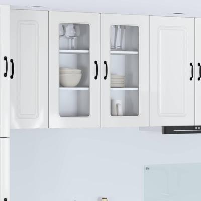 Keukenkast Kalmar 2 pcs Hoogglans wit 40 x 31 x 80 cm