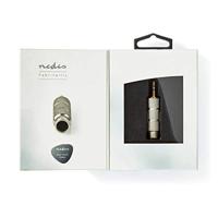 Stereo-Audioadapter | 3,5 mm Male | 6,35 mm Female | Verguld | Recht | Metaal | Goud/Metaal | 1 st. | Cover Window Box - thumbnail