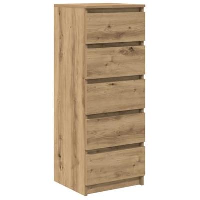 Dressoir met lades 37,5x35x99cm spaanplaat artisanaal eikenhout Dressoir met lades 37,5x35x99cm spaanplaat artisanaal eikenhout