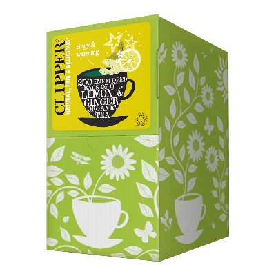 Clipper infusion lemon & ginger bio (250 stuks)