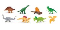 Safari Mini-figuren Good Luck Dino 2 Cm Rubber 8 Stuks - thumbnail