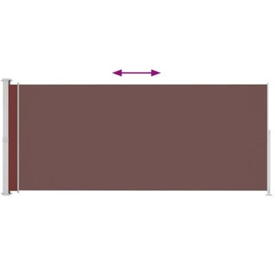 VidaXL Tuinscherm uittrekbaar 180x500 cm bruin