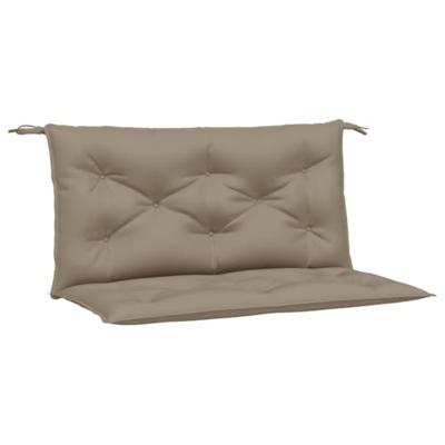 VidaXL Tuinbankkussens 2 st 100x50x7 cm oxford stof taupe - thumbnail