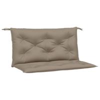 Tuinbankkussens 2 st 100x50x7 cm oxford stof taupe - thumbnail