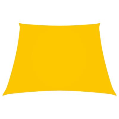 VidaXL Zonnezeil trapezium 2/4x3 m oxford stof geel