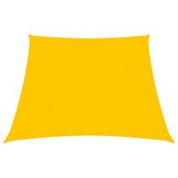 VidaXL Zonnezeil trapezium 2/4x3 m oxford stof geel - thumbnail