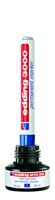 Edding Permanentmarker 4-3000-4-1001 Permanent marker Zwart Watervast: Ja - thumbnail