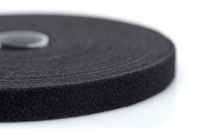 Digitus AK-770905-100-S Klittenband Om te bundelen, Om op te naaien Lusdeel, Haak- en lusdeel, Haakdeel (l x b) 10 m x 15 mm Zwart 1 stuk(s)
