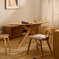 Kave Home Naanim eettafel ovaal 180x110 cm Naturel - thumbnail