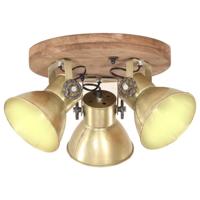 VidaXL Plafondlamp industrieel 25 w e27 42x27 cm messingkleurig - thumbnail