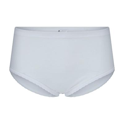 Ondergoed Belinda 2-pak Taille slips - 100% katoen - taille slips - Katoenen ondergoed dames - onderbroeken - 40 - Wit | Dames slip - Onderbroek -