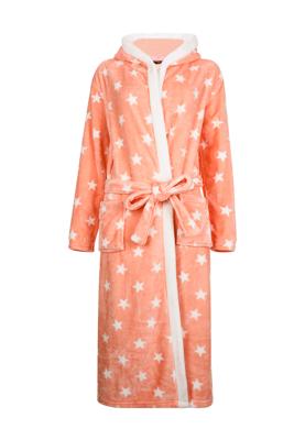 Dames badjas met sterren-l/xl