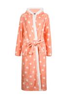 Dames badjas met sterren-l/xl - thumbnail