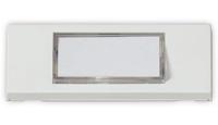 Heidemann 70049 Belplaat Met naambord 1-voudig Wit 24 V/1 A - thumbnail