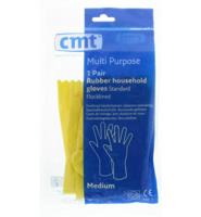 CMT Huishoudhandschoen rubber geel maat M (1 Paar) - thumbnail