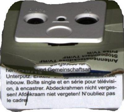 Kopp 110213082 Televisie, radio Inzetstuk Europa Arctisch-wit, Mat 1 stuk(s)