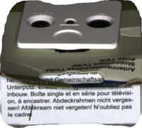 Kopp 110213082 Televisie, radio Inzetstuk Europa Arctisch-wit, Mat 1 stuk(s) - thumbnail