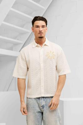 Project X Paris Knit Shirt Heren Beige - Maat M - Kleur: Beige | Soccerfanshop