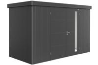 Biohort Neo 1D metalen tuinhuis donkergrijs 348x180 cm met dubbele deur- Plat dak- Metaal- Biohort - thumbnail