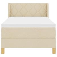 Boxspringbed met Matras Crème 90 x 200 cm, Stof. - thumbnail