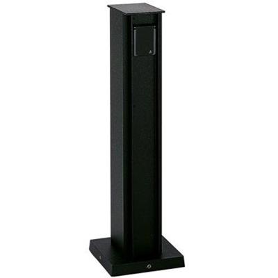 Albert Staande buitenstopcontactPlugpole 2-voudig 50cm zwart - 662105