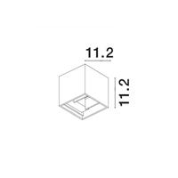 Lyora Vierkante opbouwspotComo grijs - 847407 - thumbnail