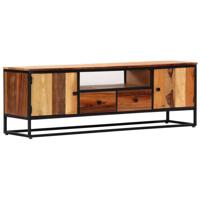 Tv-meubel 120x30x40 cm massief gerecycled hout en staal - thumbnail