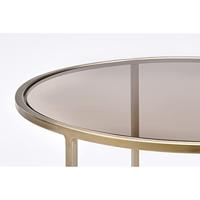 Light & Living Salontafel 'Duarte' Set van 2 stuks, kleur Goud/Lichtbruin - thumbnail
